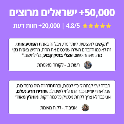 SmileyFresh - ספריי טבעי לריח מושלם