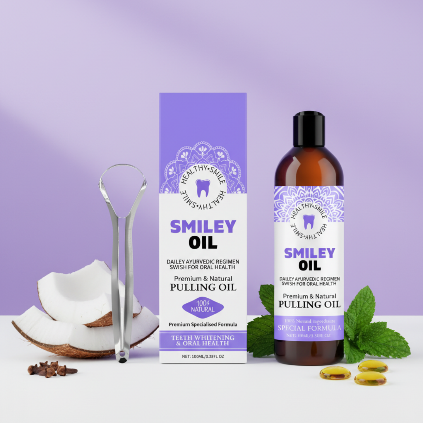 SmileyOil™ - שמן טבעי לחיוך בריא